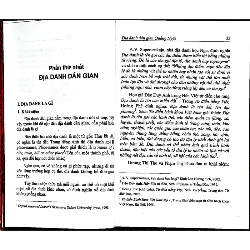 ĐỊA DANH DÂN GIAN QUẢNG NGÃI - Tác giả CAO CHƯ 1031742