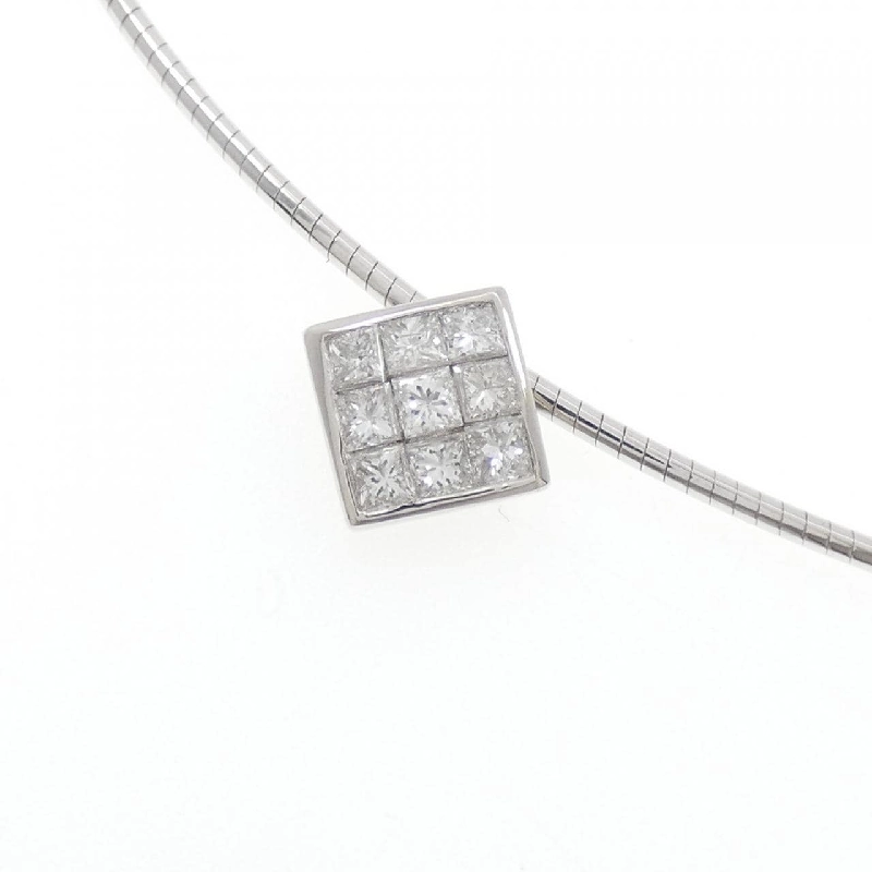 Dây chuyền kim cương Pave PT900/K18WG 0.50CT - Hàng hiệu Chính hãng 857687