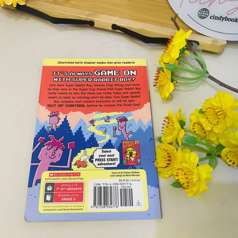 [Sách 2hand từ US] Like new 90% - Press Start! Super Rabbit Racers 800436
