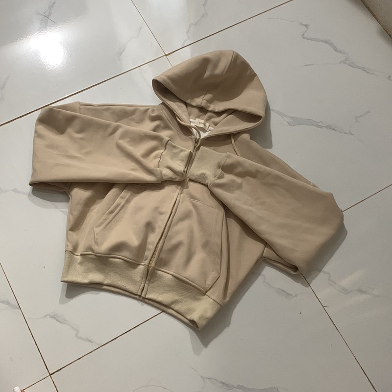 Áo Hoodie croptop nữ size SM 50kg đổ lại 73287