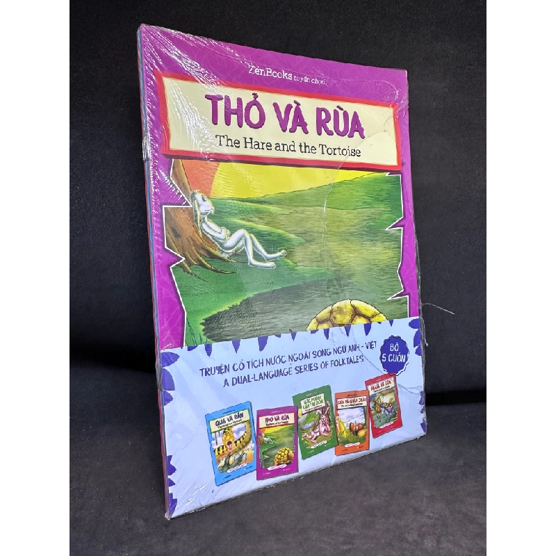 Bộ 5 Cuốn Truyện Cổ Tích Nước Ngoài Song Ngữ Anh Việt, Mới 100% (Rách Seal) SBM2407 347414