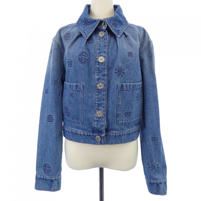 CHANEL P70204V61786 21P Áo khoác denim - Hàng hiệu Authentic 819930