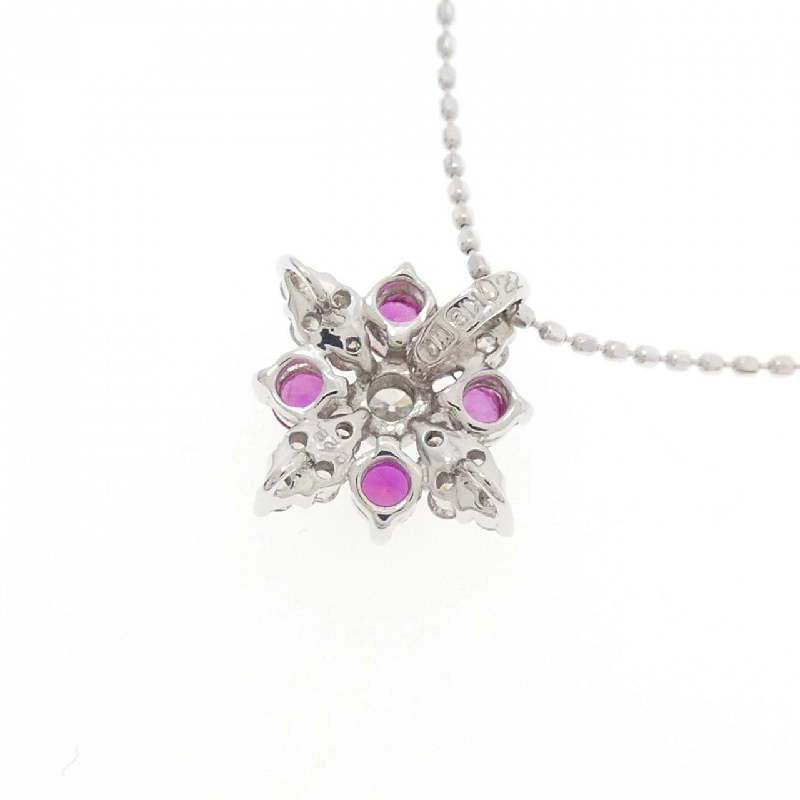 K18WG Dây chuyền Ruby 0.22CT - Hàng hiệu Chính hãng 858284