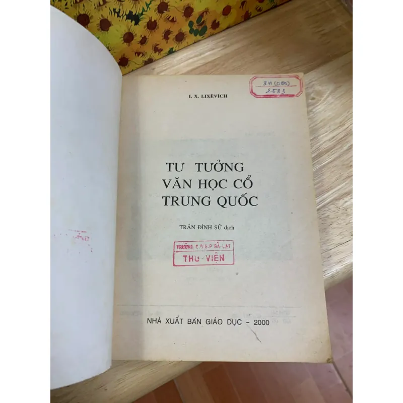 Tư Tương Văn Học Cổ Trung Quốc - I.S.Lisevich 926372