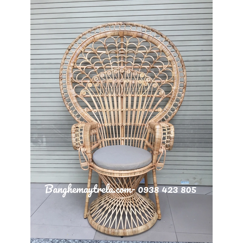 Ghế đuôi công mây tre 483215