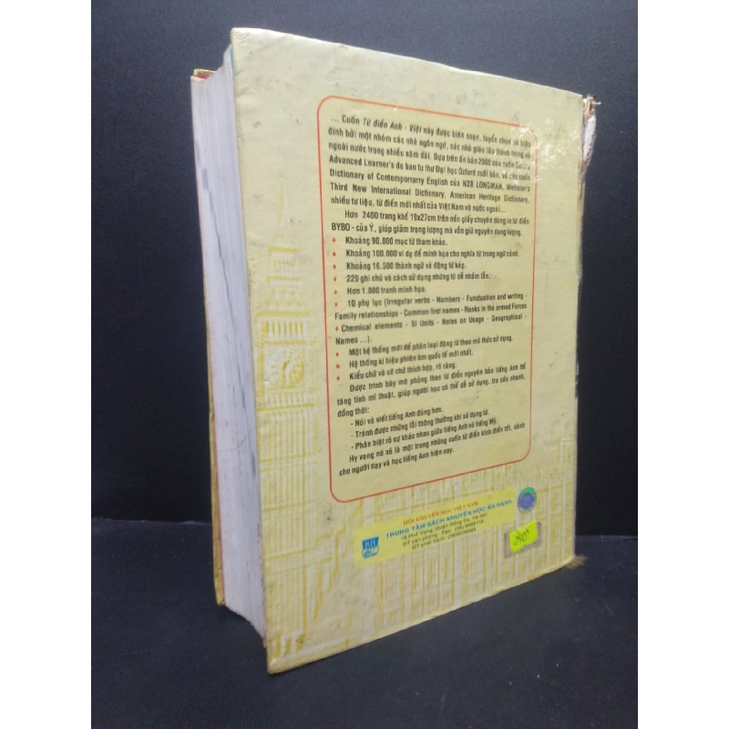 Từ điển Anh - Việt TS. Trần Văn Phước - Vĩnh Bá, Trương Văn Khanh, Phan Minh Trị (bìa cứng) 2002 mới 60% ố bẩn HCM0805 từ điển 914268