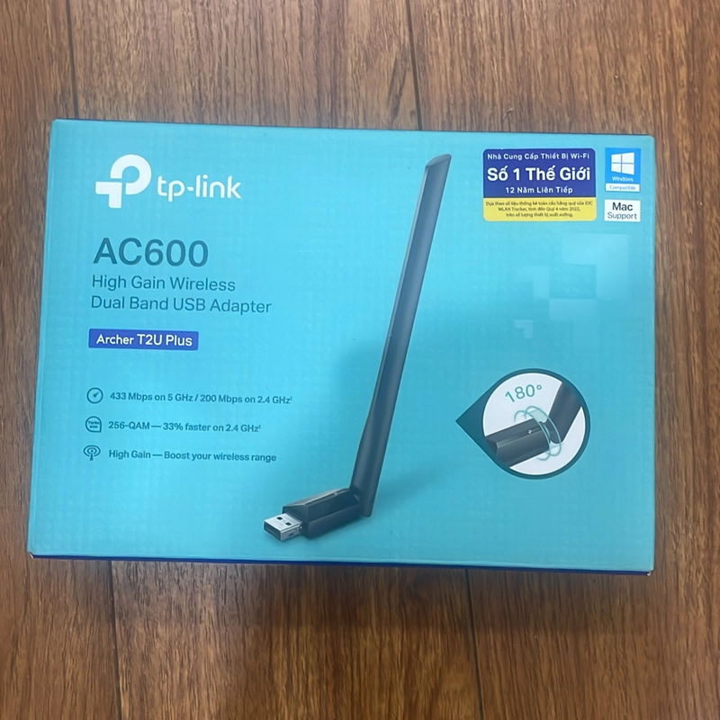 Bộ Chuyển Đổi USB Wi-Fi Băng Tần Kép Độ Lợi Cao AC600  T2U Plus 472067