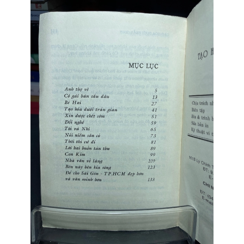 Tạo hóa dưới trần gian 2003 mới 70% ố bẩn nhẹ Nguyễn Quang Sáng HPB0906 SÁCH VĂN HỌC 915135