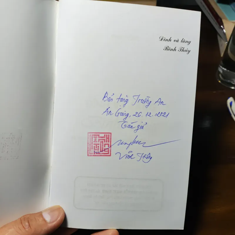 Đình Và Làng Bình Thủy - Vĩnh Thông - Có chữ ký tác giả 1020149