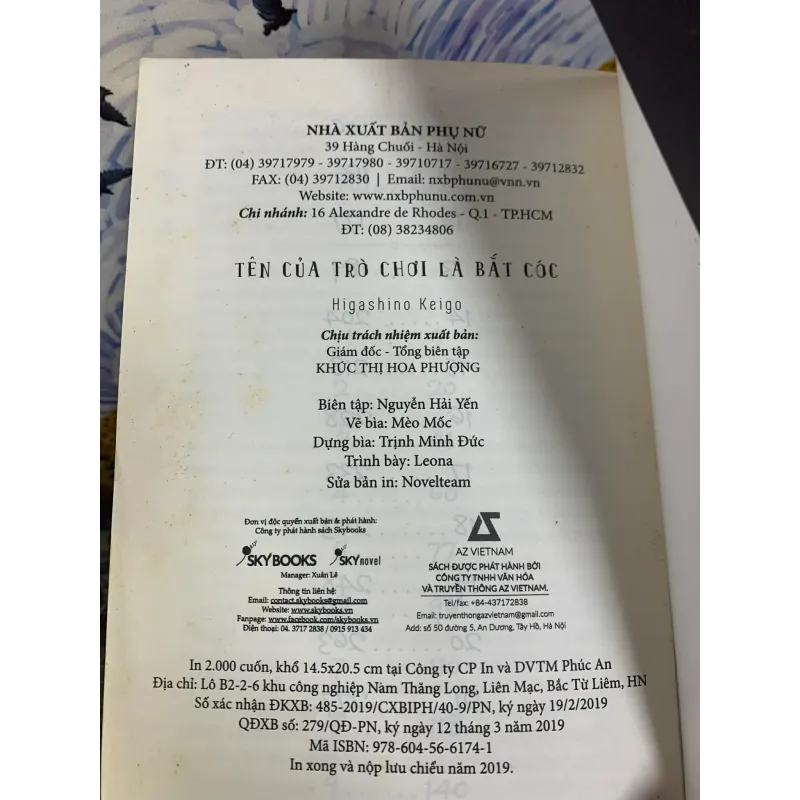 Tên Của Trò Chơi Là Bắt Cóc - Higashino Keigo 928050