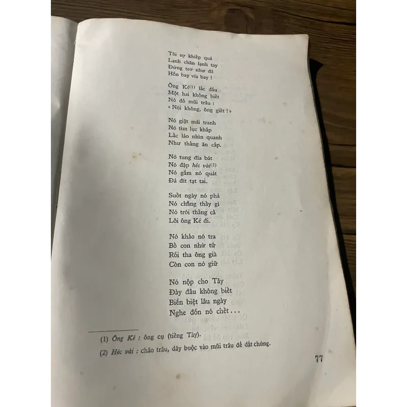 THƠ TỐ HỮU - KHỔ LỚN - IN GIẤY TRẮNG -1973 592074