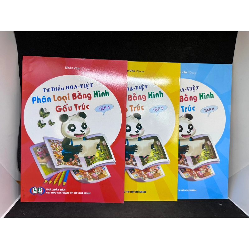 Combo 3 Cuốn Từ Điển Hoa Việt Phân Loại Bằng Hình Gấu Trúc, Tập 4 5 6, Mới 90%, 2013 SBM2407 450628