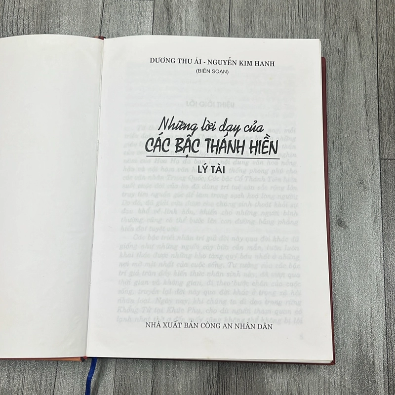 Những lời dạy của các bậc thánh hiền-Lý Tài. 2a2 521821