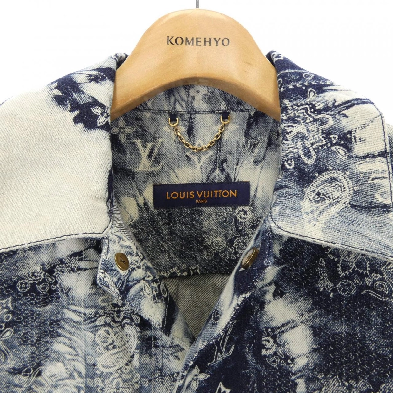 Áo sơ mi denim tay ngắn họa tiết monogram LOUIS VUITTON HNS17XNW2 - Hàng hiệu Authentic 893363