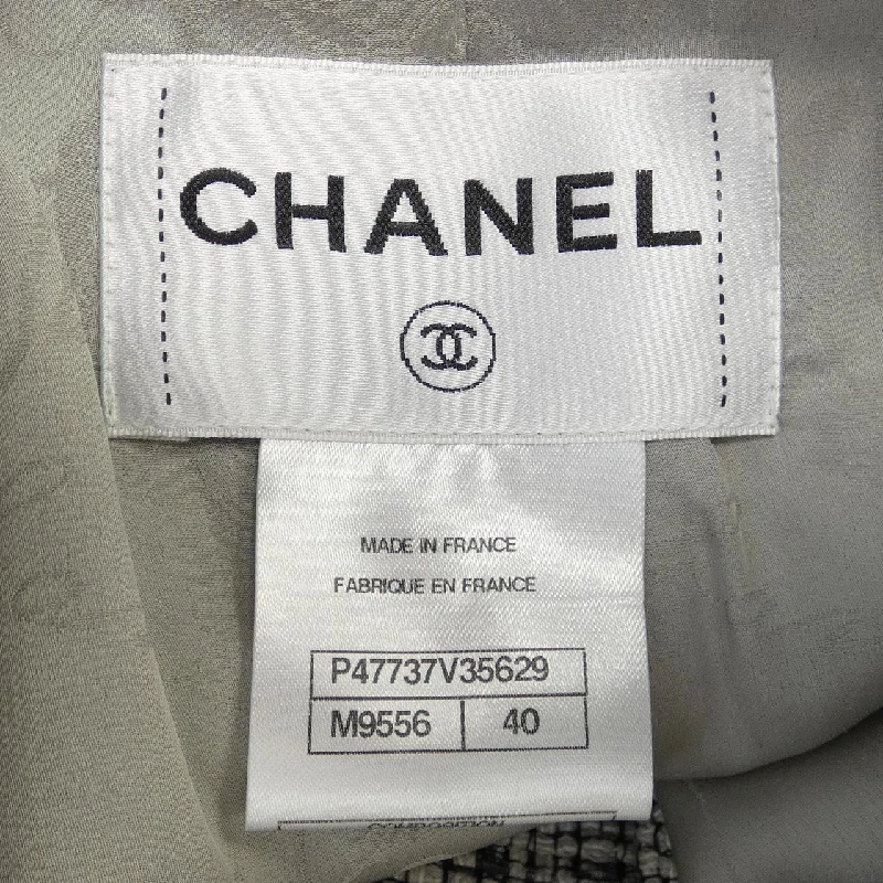 Jacket không cổ CHANEL P47737V35629 628431