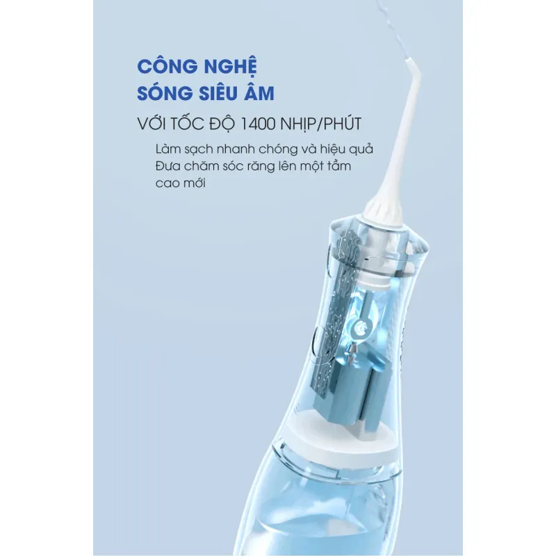 Máy tăm nước Kalite KHF03 làm sạch răng đánh bay mảng bám 792906
