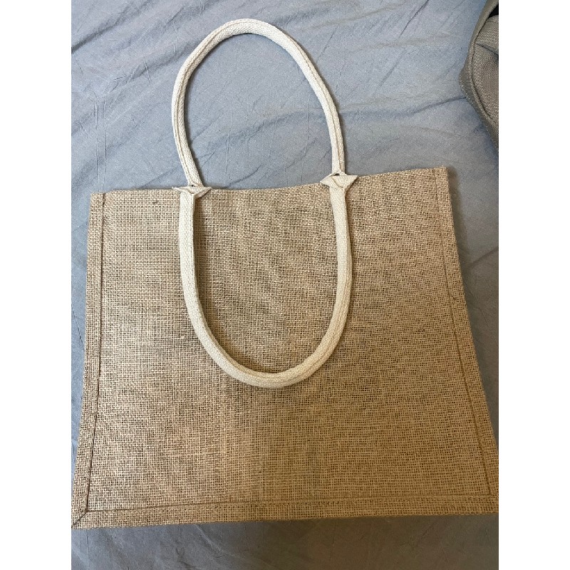 TÚI MUJI VẢI SỢI ĐAY TRẮNG THÔ 1080