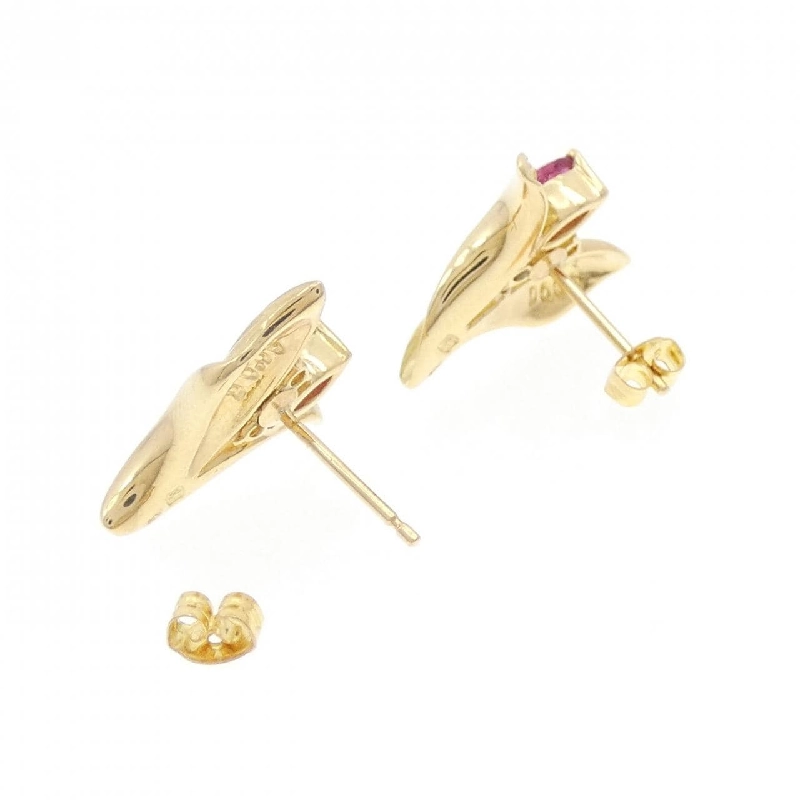 K18YG Bông tai Ruby 0.41CT - Hàng hiệu Chính hãng 872546