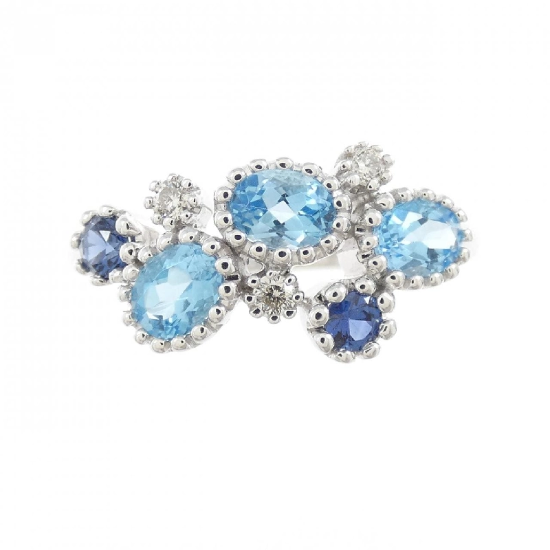 Nhẫn đá màu K10WG 666475