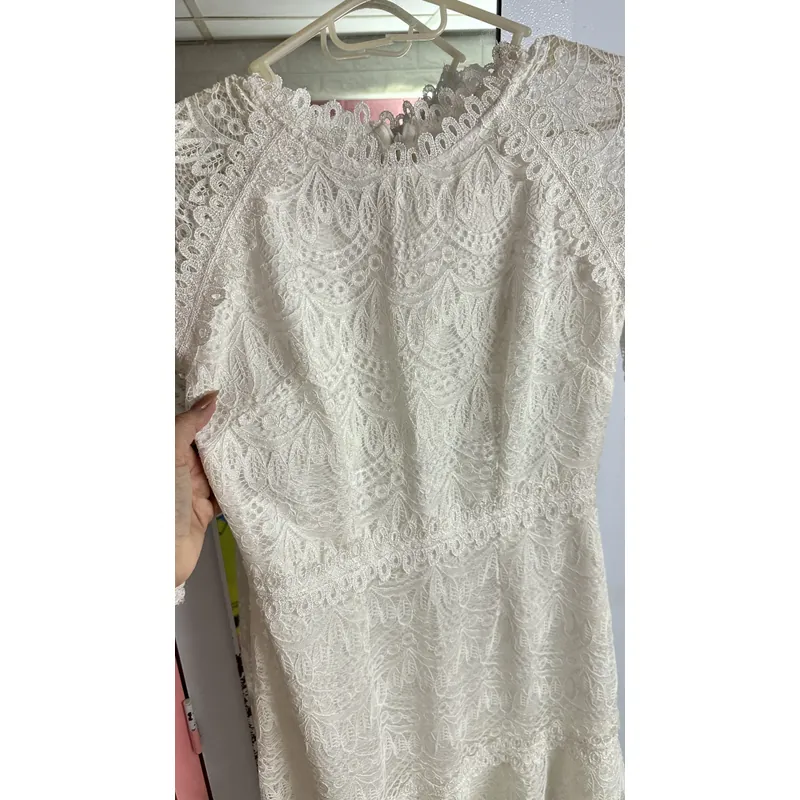 Đầm ren trắng  727054