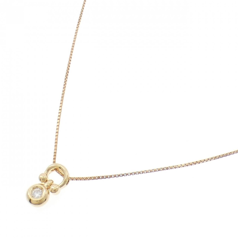 Dây chuyền kim cương K18YG 0.12CT - Hàng hiệu Chính hãng 857847