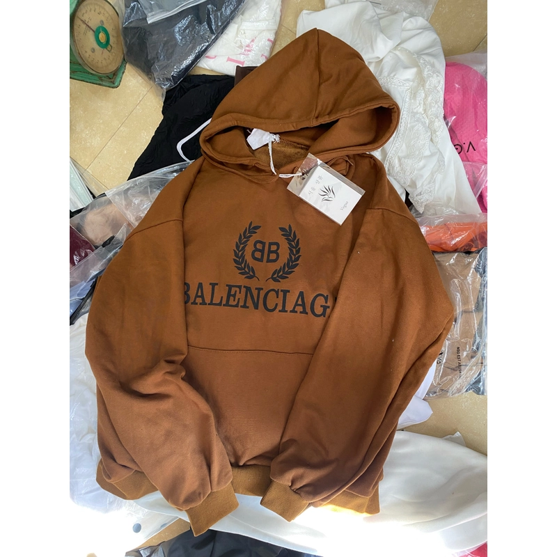 Áo hoodie balen nâu nguyên tag 330008