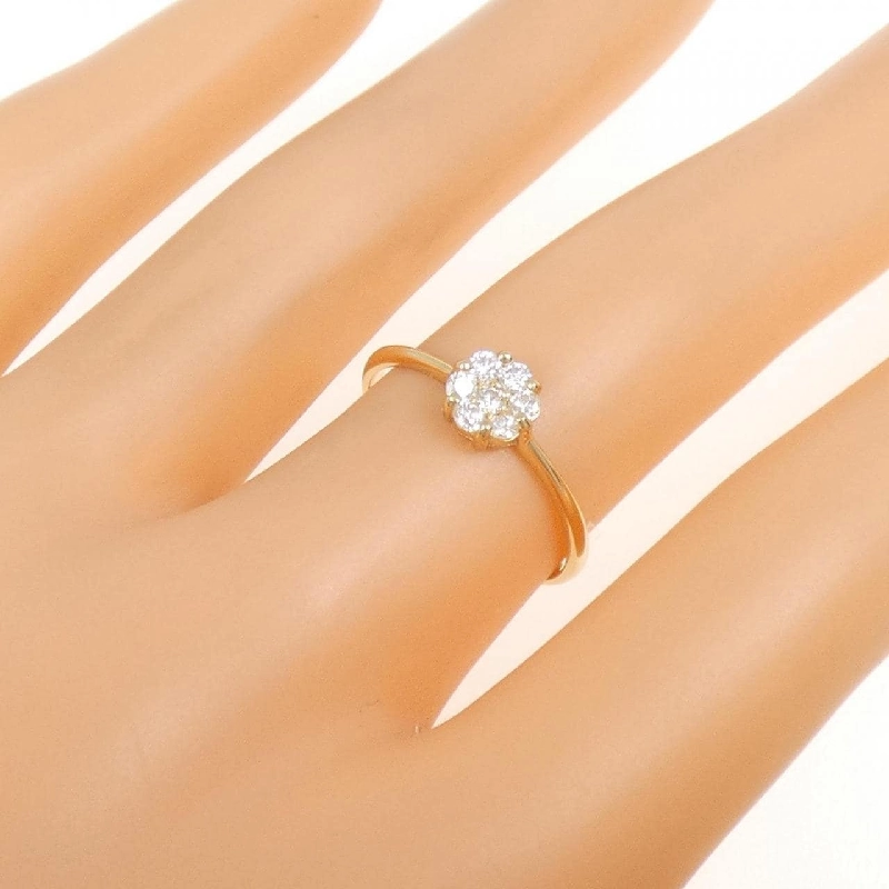 Nhẫn kim cương hoa K18YG 0.20CT - Hàng hiệu Authentic 857151