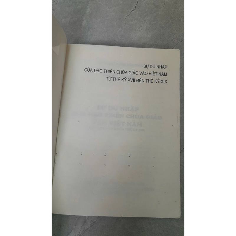 SỰ DU NHẬP CỦA ĐẠO THIÊN CHÚA GIÁO VÀO VIỆT NAM TỪ THẾ KỶ XVII ĐẾN THẾ KỶ XIX 382869