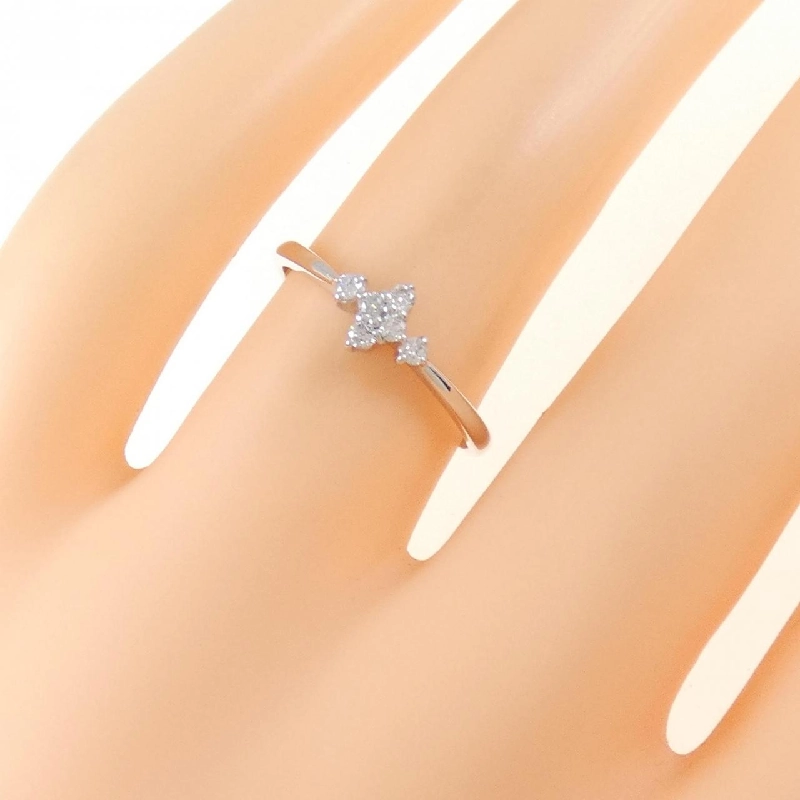 Nhẫn kim cương K18WG 0.10CT 667748