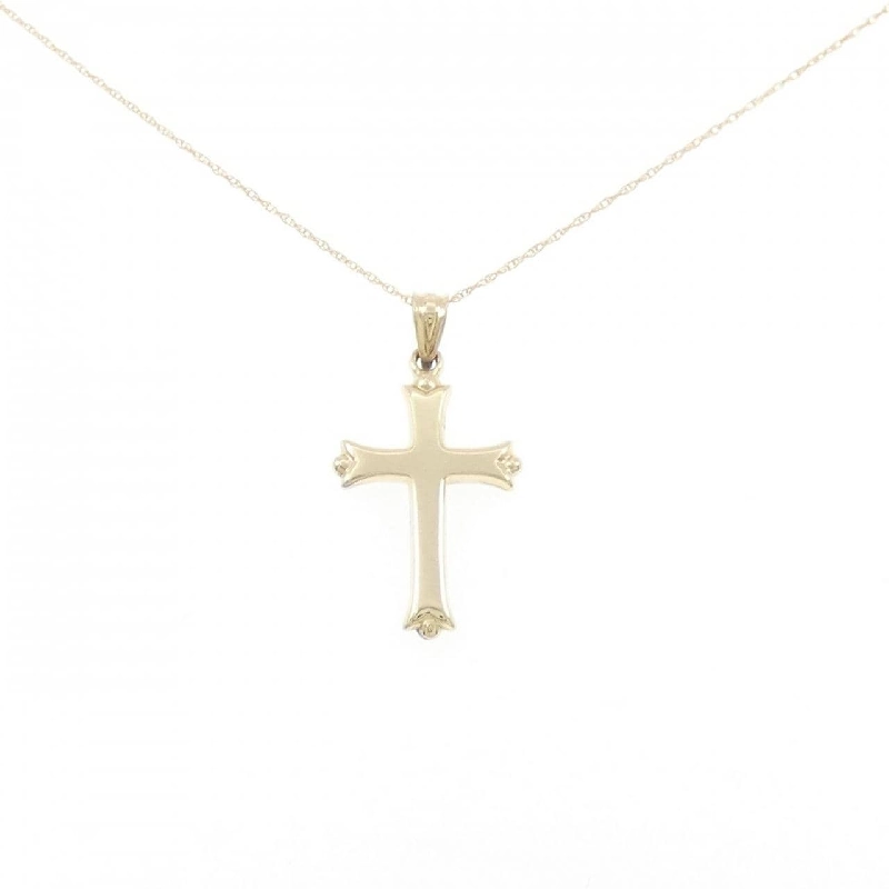 Dây chuyền đeo cổ hình chữ thập 14KYG/14KWG - Hàng hiệu Authentic 857214