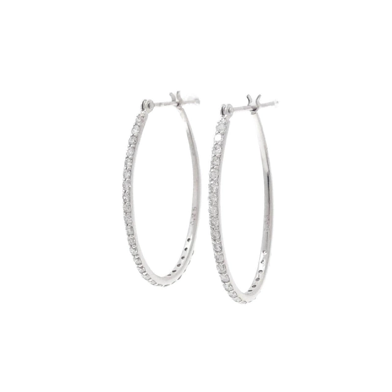 K18WG Bông tai kim cương 0.50CT - Hàng hiệu Chính hãng 874994