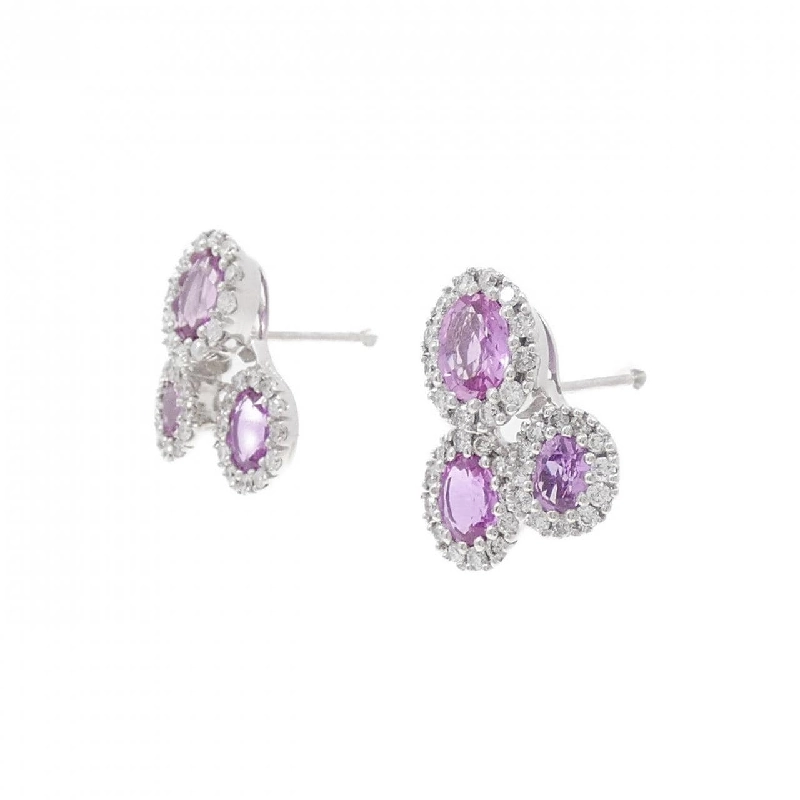 K18WG Sapphire Bông tai 2.60CT - Hàng hiệu Chính hãng 876787