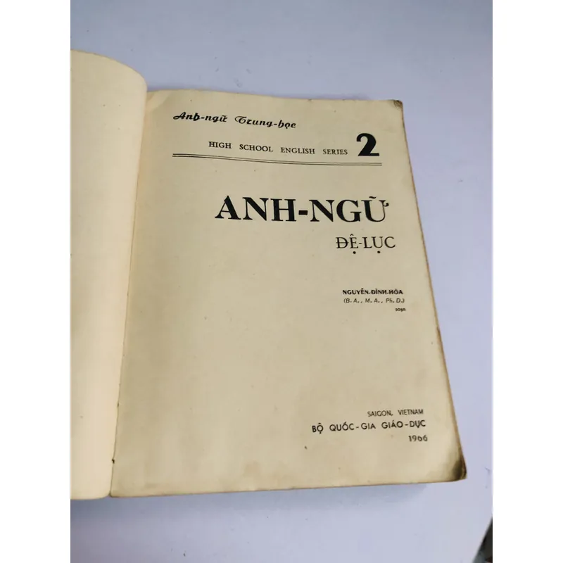 2. 📘 ANH - NGỮ ĐỆ LỤC 2 ✍️ Tác giả: Nguyễn Đình Hòa 604245
