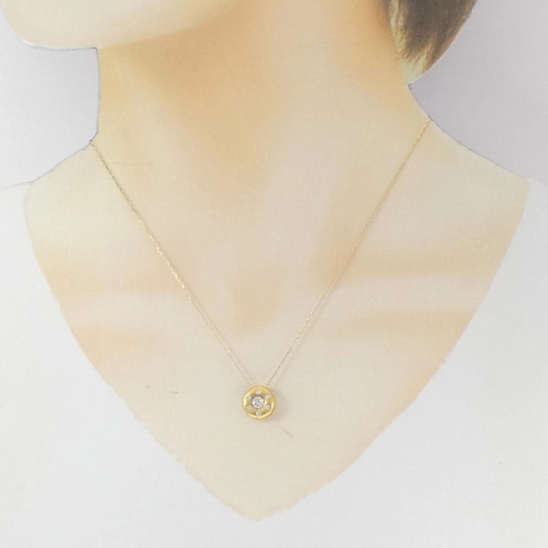 K18YG Dây chuyền kim cương 0.31CT - Hàng hiệu Chính hãng 856605