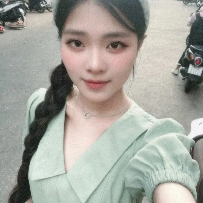 Váy xanh thanh lịch 731262