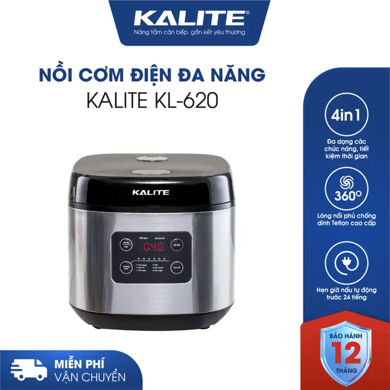 🎉 Nồi cơm đa năng KALITE KL-620 – Nấu cơm, hầm, hấp tiện lợi, tiết kiệm năng lượng! 707694