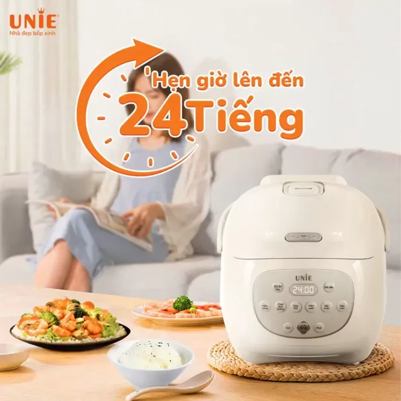 UNIE URC812 – Nồi cơm lòng gốm ceramic an toàn cho sức khỏe 784586