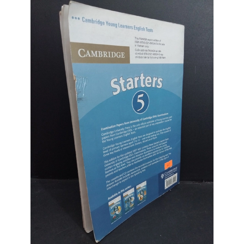 Starters 5 Student's Book mới 90% bẩn bìa, ố nhẹ HCM2811 Cambridge HỌC NGOẠI NGỮ 918088