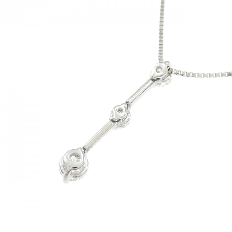 Dây chuyền kim cương ba viên PT900/PT850 0.50CT - Hàng hiệu Chính hãng 859616