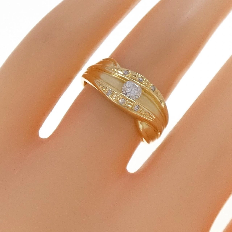 Nhẫn kim cương K18YG 0.22CT - Hàng hiệu chính hãng 850672