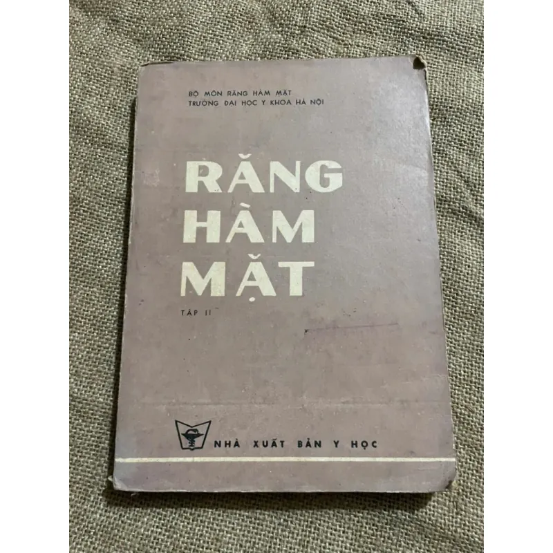 SÁCH Y - RĂNG , HÀM MẶT TẬP 2 - XB 1979, KHỔ LỚN, HƠN 200 TRANG 571828