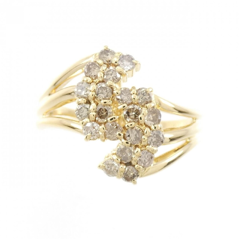 Nhẫn kim cương K18YG 0.56CT 671964