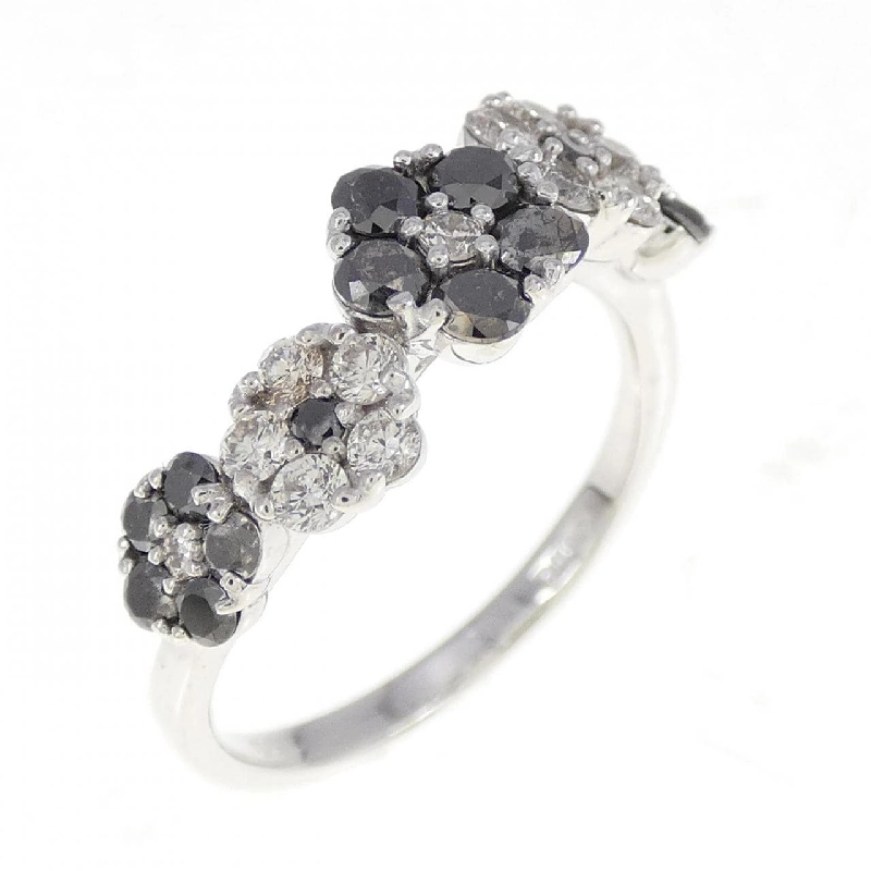 Nhẫn kim cương hoa K18WG 1.00CT 672679