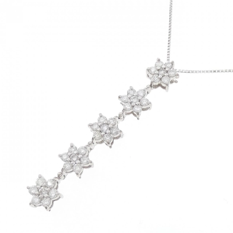 K18WG Dây chuyền kim cương 1.00CT - Hàng hiệu Chính hãng 862485