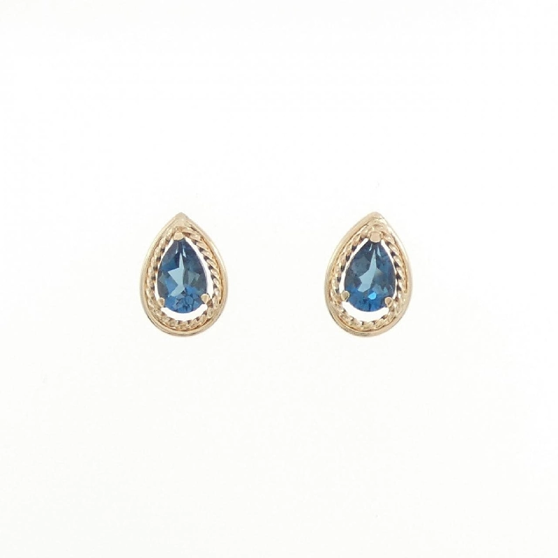 K10YG Blue Topaz Earrings - Hàng hiệu Authentic 869054