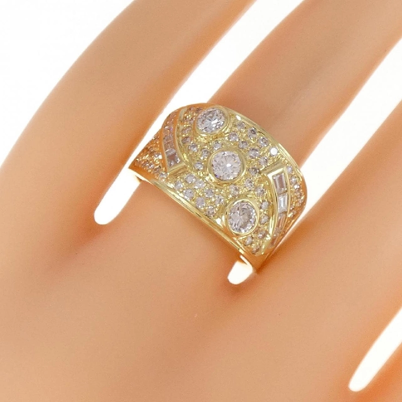 Nhẫn kim cương K18YG 1.48CT - Hàng hiệu Authentic 851436