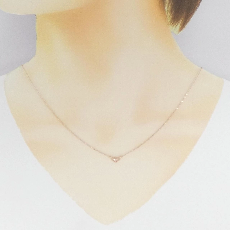 K10PG Dây chuyền kim cương hình trái tim - Hàng hiệu Authentic 863246