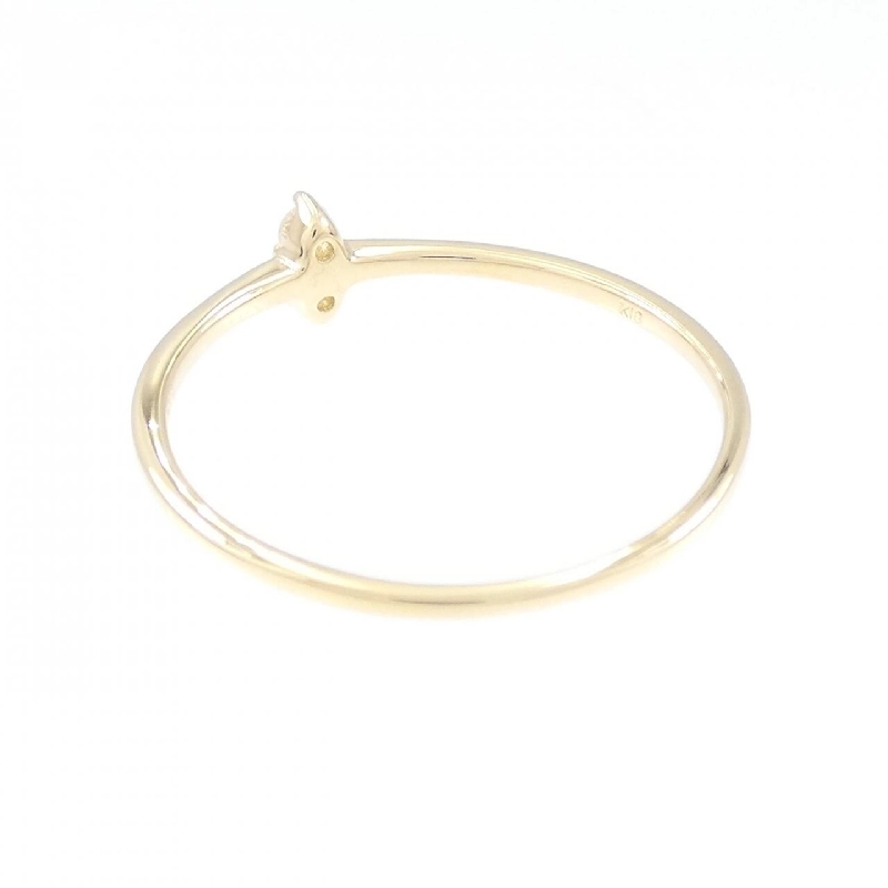 【Tái chế】Nhẫn kim cương K18YG 0.06CT 671091