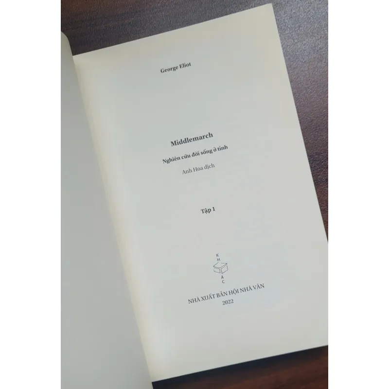 Middlemarch (tập 1) - George Eliot, Anh Hoa dịch 1030803