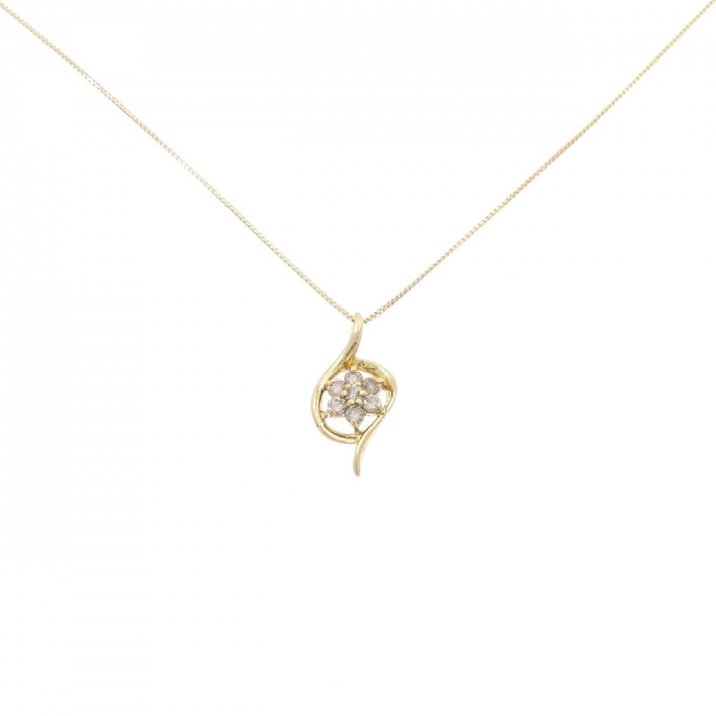 K18YG Hoa Kim Cương Dây Chuyền 0.25CT - Hàng hiệu Chính hãng 862107